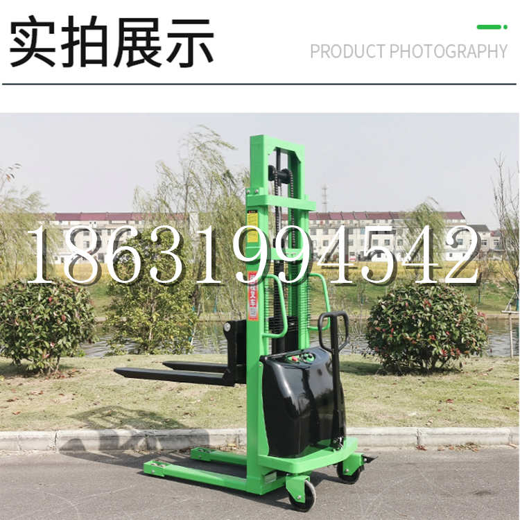 大安市电动叉车堆高车液压铲车电瓶1吨2吨站驾步行式小型全自动叉车